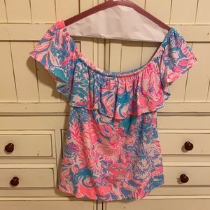 Lily Pulitzer Off Shoulder Top